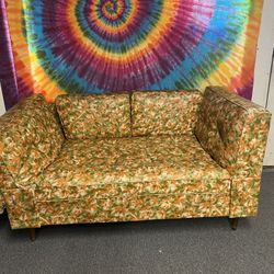Vintage vinyl loveseat