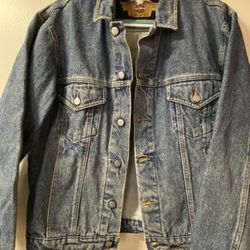 Vintage Mens Harley Davidson Denim Jacket