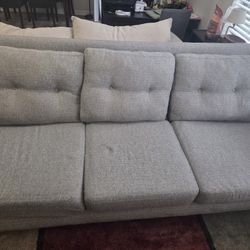 Gray Sofa And Armchair Set