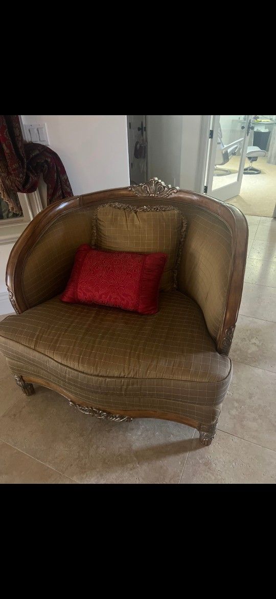 coffee table and brown chairs Furniture