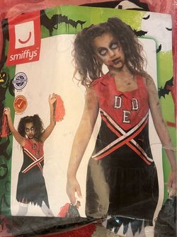 🎃 Zombie Cheerleader Halloween Costume girls size Large