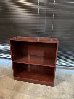 Cherry Wood 2-Shelf Bookcase