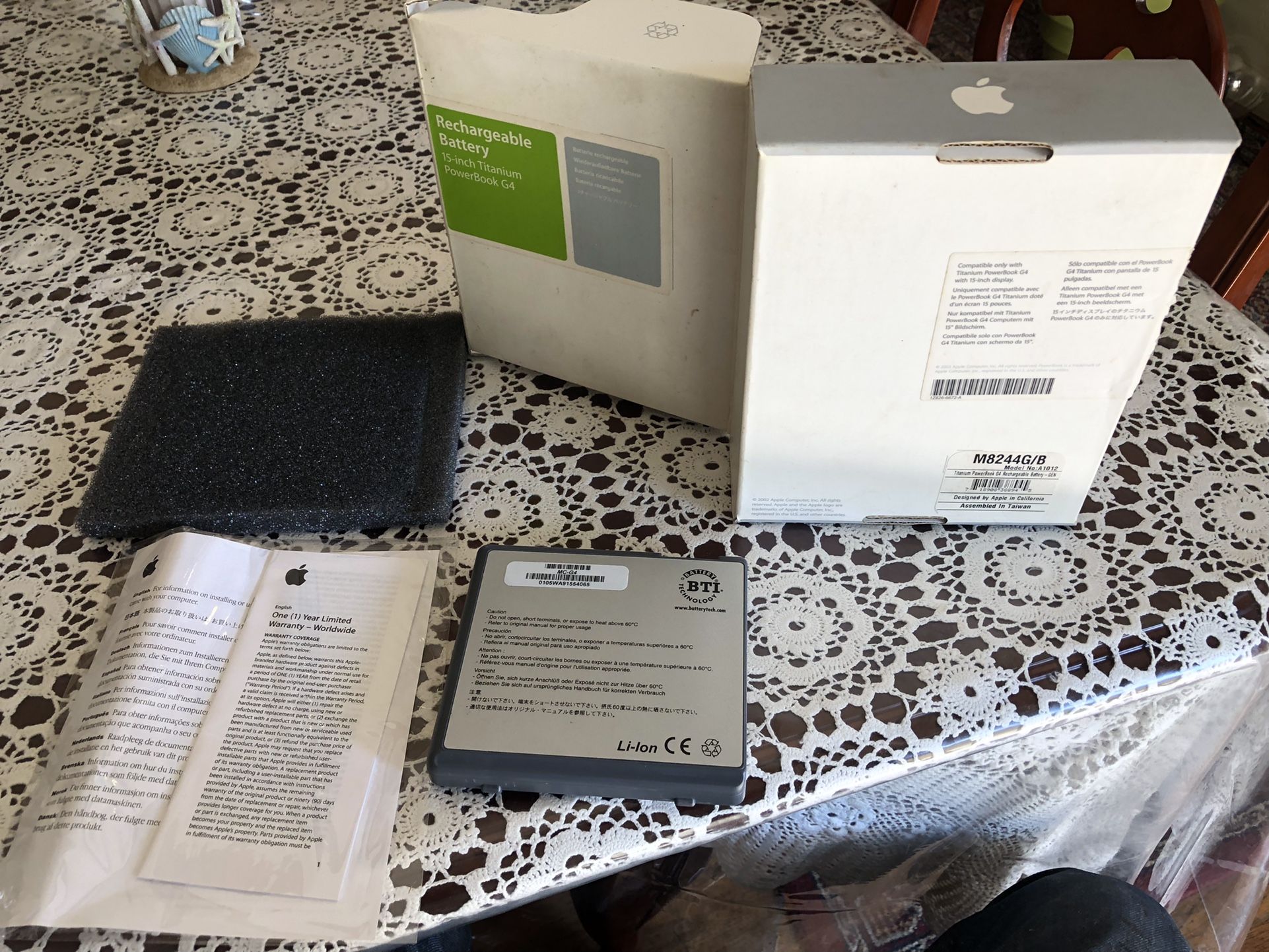 PRICE IS FIRM OEM Rechargeable Battery 15-Inch Titanium Powerbook G4 M8244G/B Model A1012 25 You are more than welcome to test the item before you p
