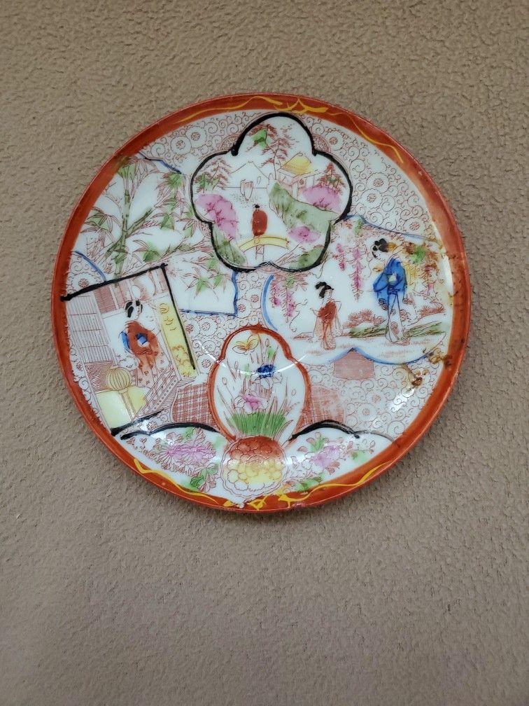 Hand Painted Japanese Plate