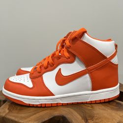 Nike Dunk SP  High Syracuse Size 6.5 Y WHITE/ORANGE BLAZE-WHITE DB2179-100