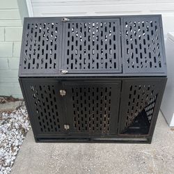 Large metal dog crate