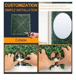 Faux grass wall
