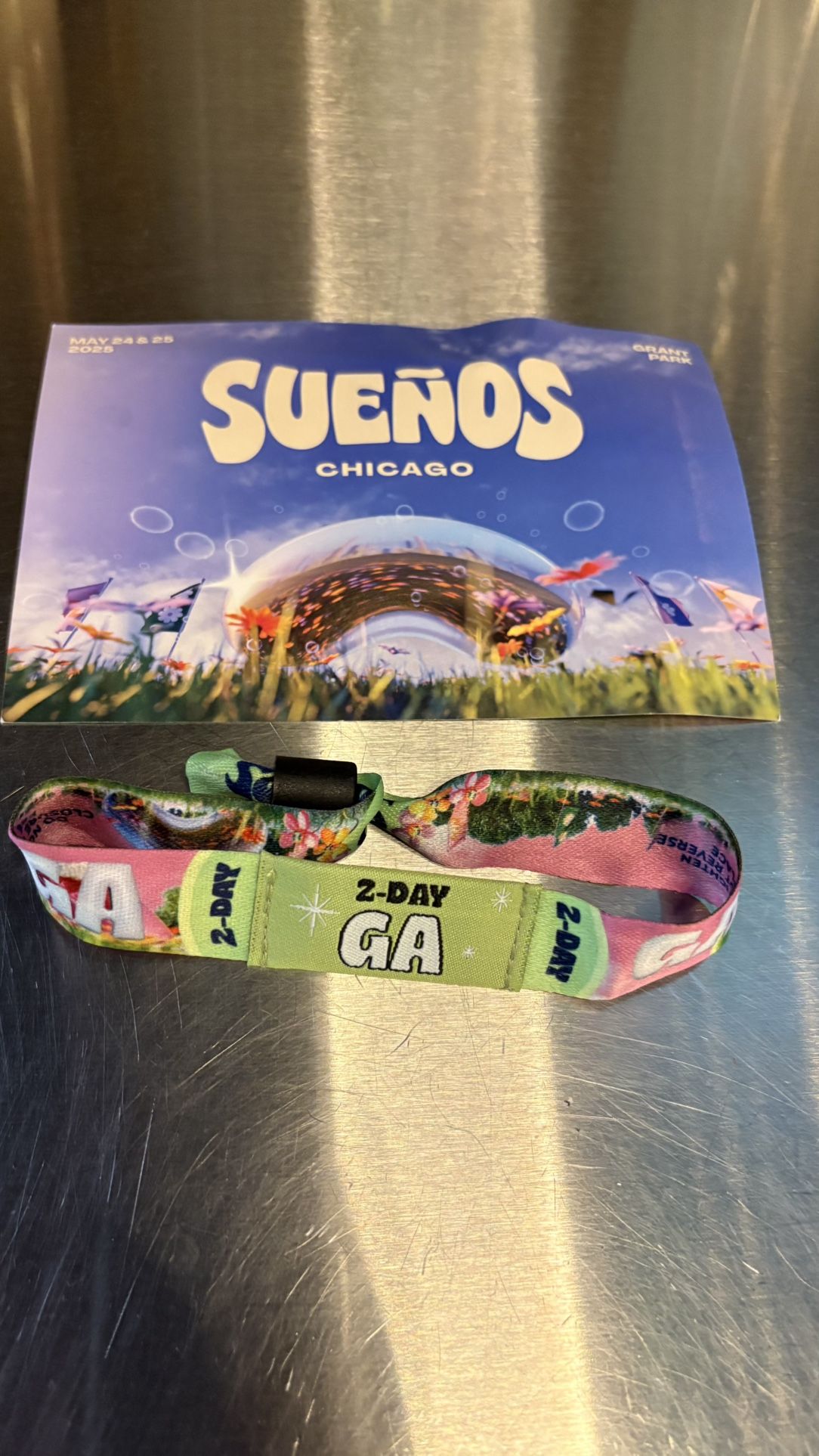 1 GA 2 Day suenos Wristband For Sale