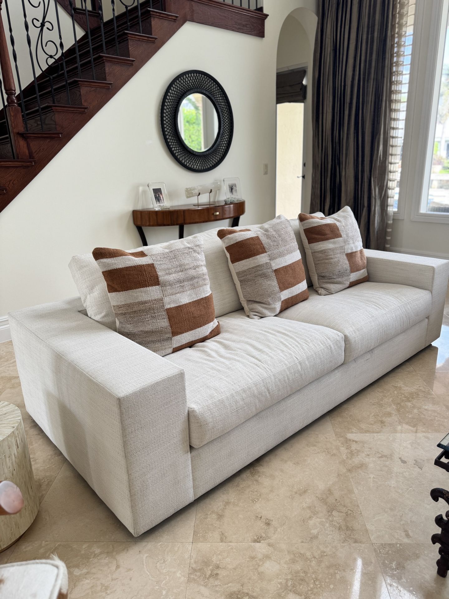 Bloomingdale’s White Sofa
