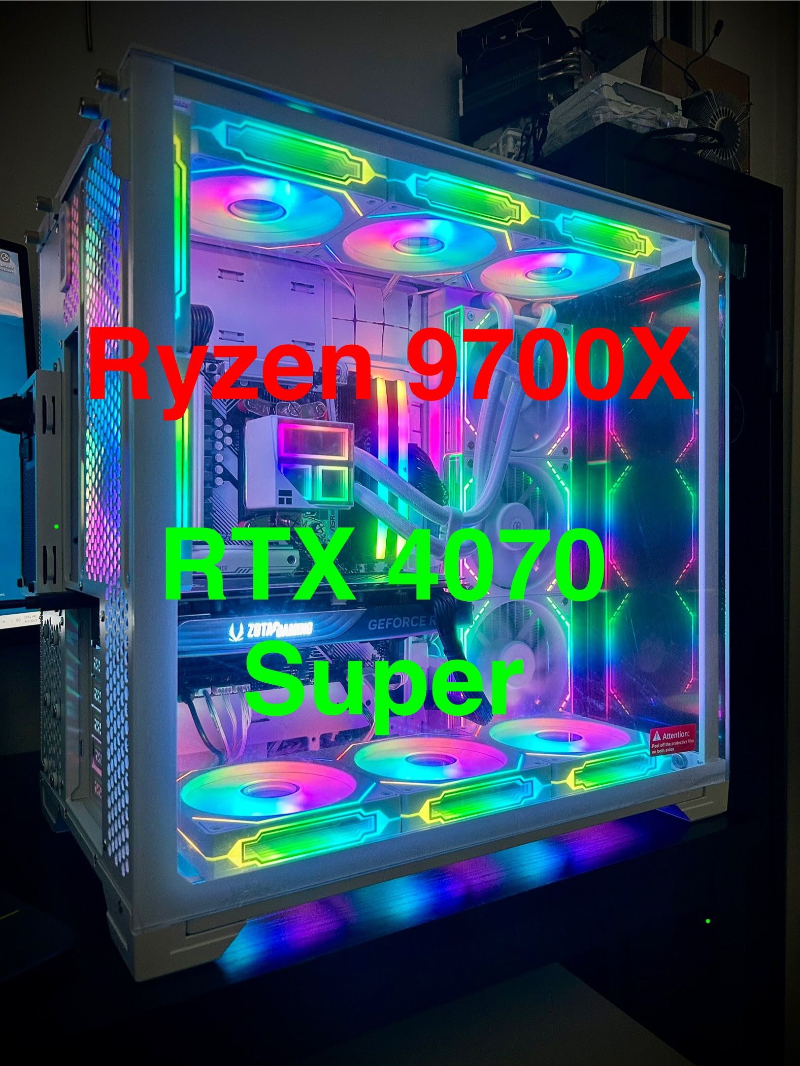 High End Gaming Streaming PC Ryzen 9700X RTX 4070 Super