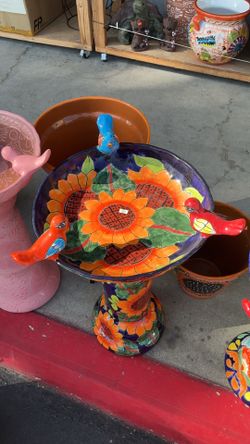 💥😱Talavera Birdbath 💥💥