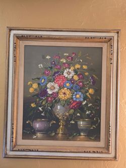 Original Oil Painting Signed Kate Still Life