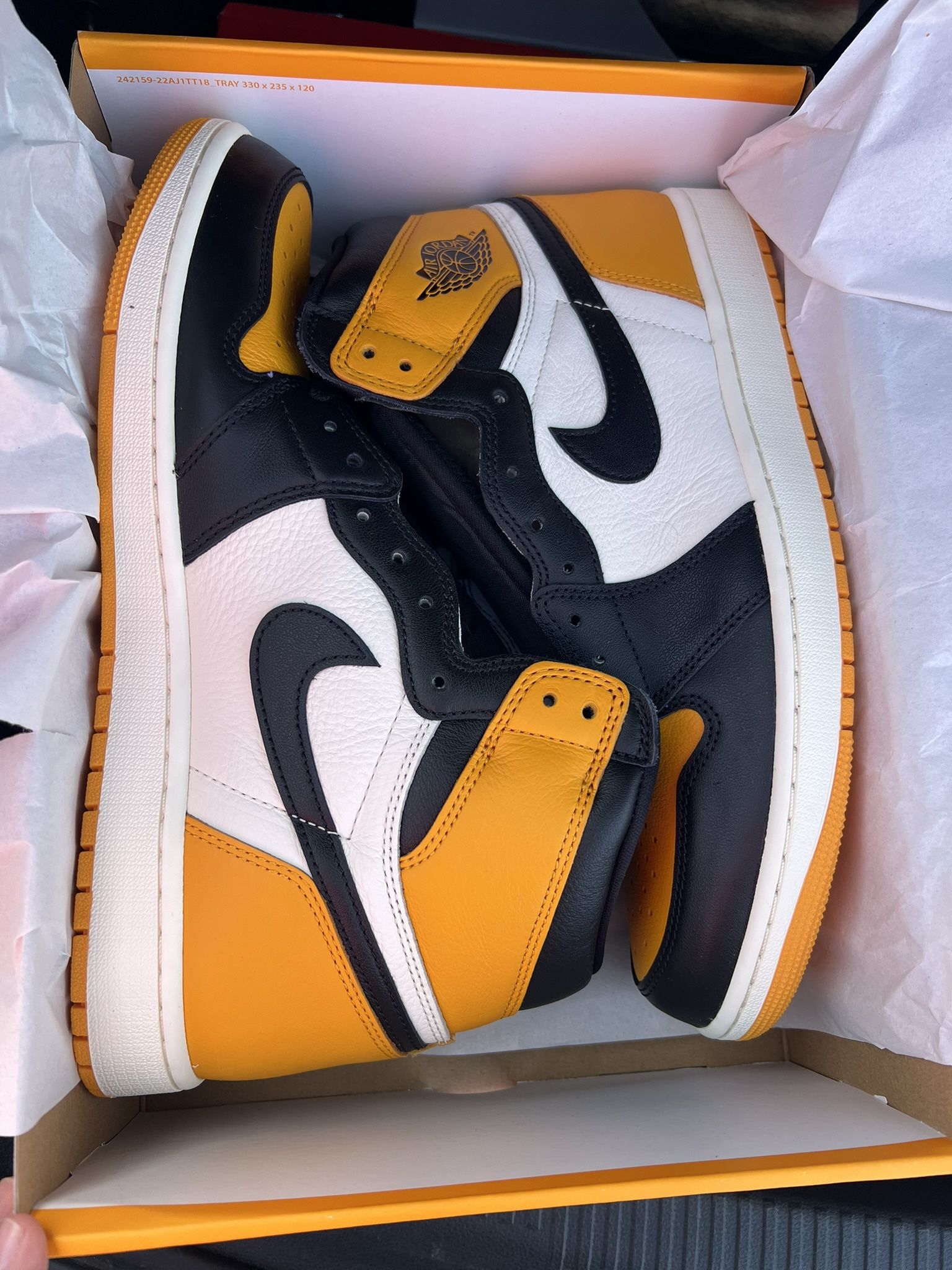 Jordan 1 High Yellow Toe Size 12