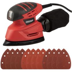 Electric Sander Tool With Dust Collection System And Sandpaper 12 Pcs