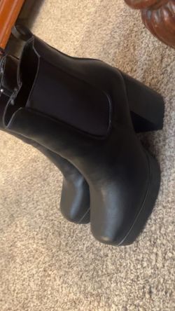 Black ankle boots