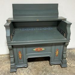 Vintage Secretary Desk / Bar Cabinet / Repurposed Pump Organ - Will Deliver