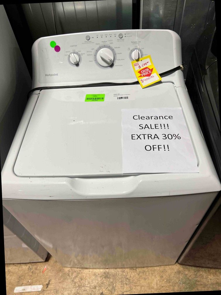 HOTPOINT HTW240ASKWS 3.8 cu. ft. White Top Load Washer