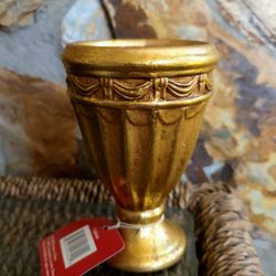 Gold Small Ceramic Chalus Pot 