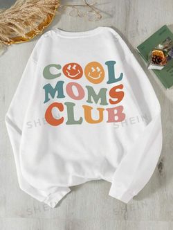 SHEIN Cool Moms Club Crewneck Sweatshirt XL