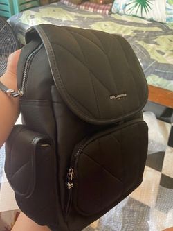 Karl Lagerfeld Signature Nylon Backpack