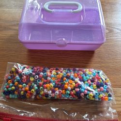 Pony Beads And Storage Box