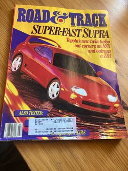 Road and track magazine, super-fast Supra