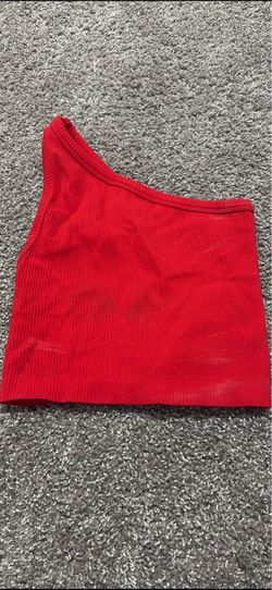 One shoulder crop top size small