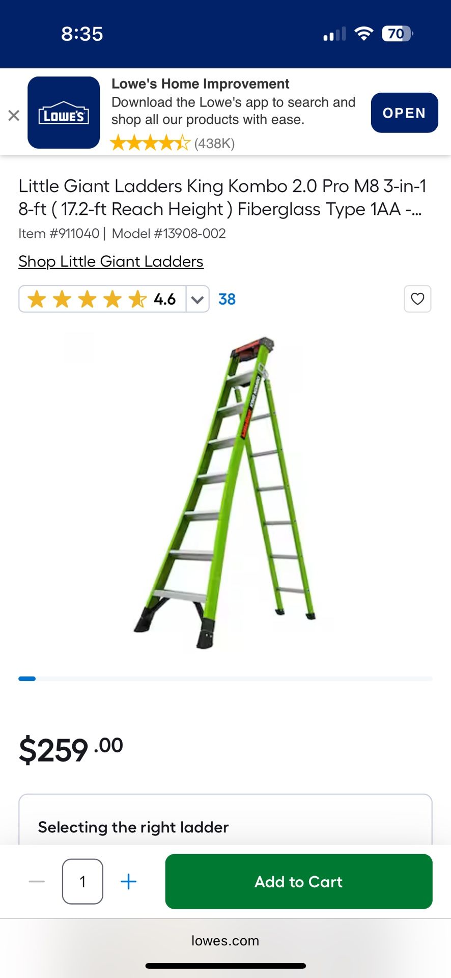Little Giants King Kombo Ladder