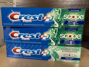 Photo Crest toothpaste (3) $7
