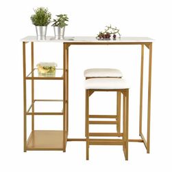 High table with stools