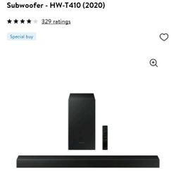 Subwoofer Soundbar Used For 1 Week
