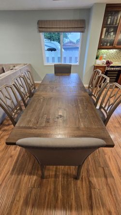 HUGE Dining Table and Chairs