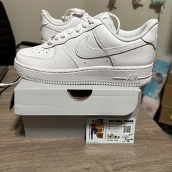 Size 7 or 7.5 women’s - Nike Air Force 1 Low Triple White