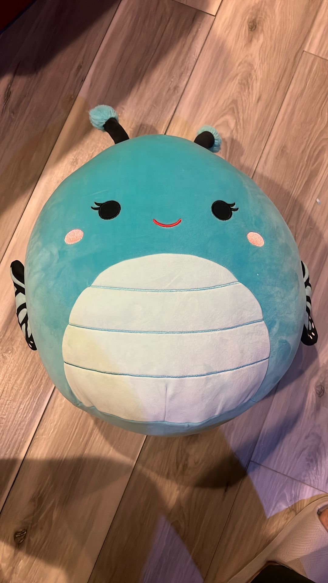 Squishmallows 16 inch Hydrangea the Teal Monarch Butterfly NWT 2024