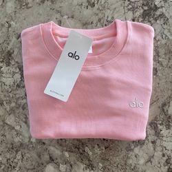 Pink Alo Crewneck Sweatshirt