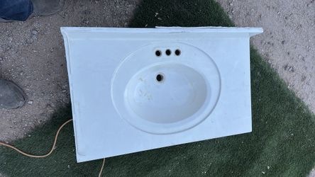 Marble bathroom sink