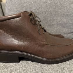 COLE HAAN Chukka Brown Leather Classic Simple Ankle Boots Shoes Size 8.5 MEN