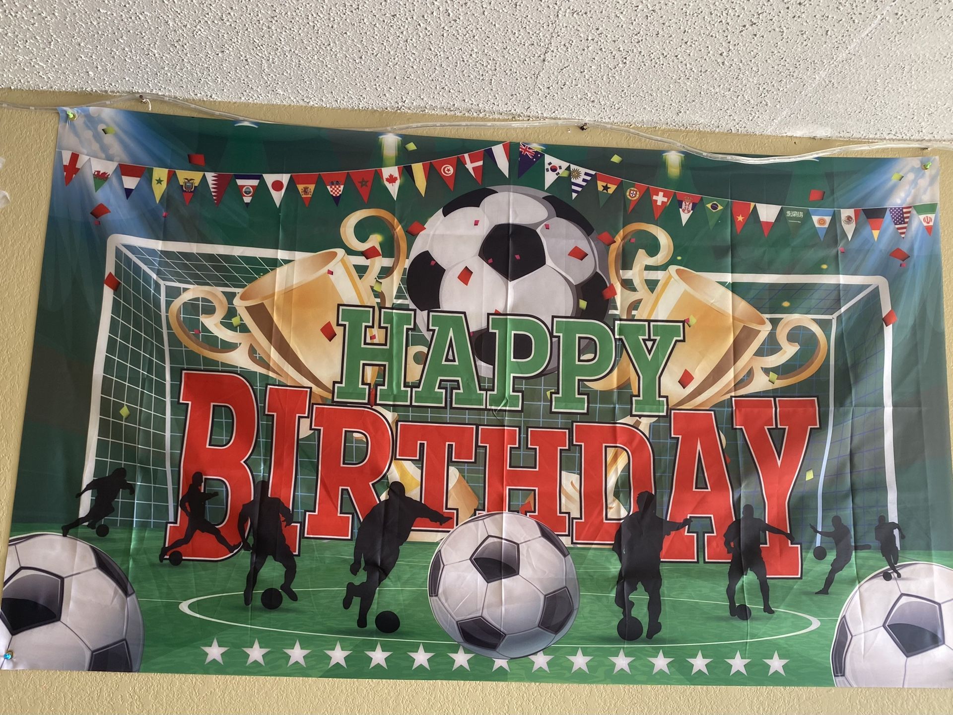 Happy Birthday Soccer Sign