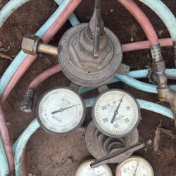 Oxygen and Acetylene Tanks 