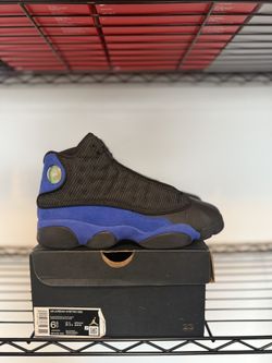 Air Jordan Retro 13 Black Hyper Royal Size 6.5 