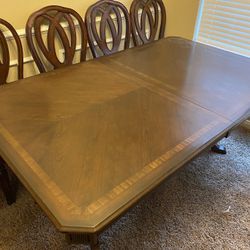 Dining table with chairs