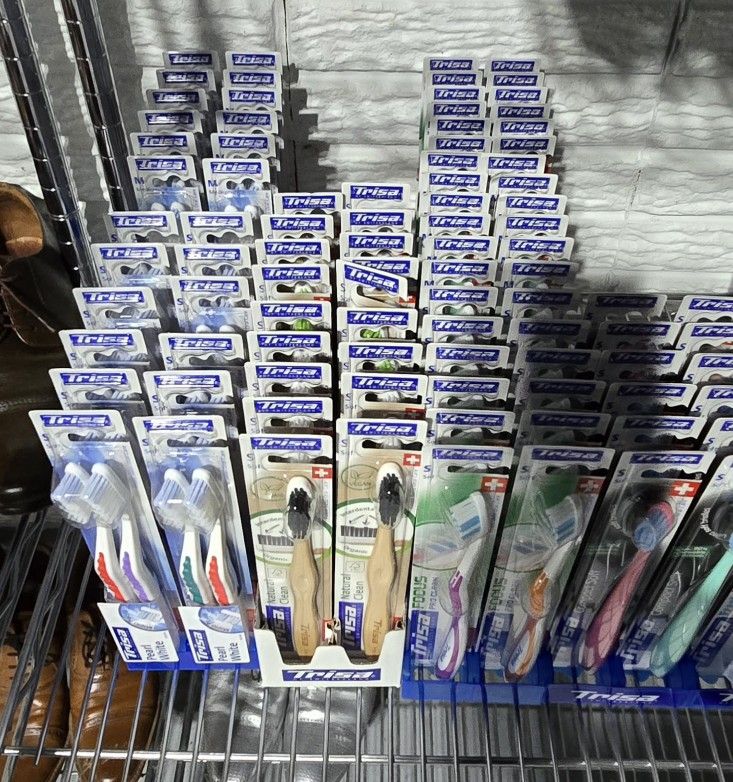 Trisa Swiss Toothbrushes Lot 105 pcs