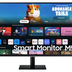Samsung 27” Smart Monitor M5 – FHD, Smart TV Apps, Original Box