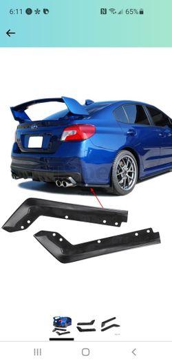 Subaru WRX 2015 - 2021 Rear Bumper Lip Spats Aprons