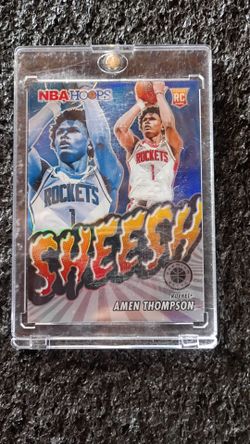 Amen Thompson NBA Hoops Premium Stock Rookie Card