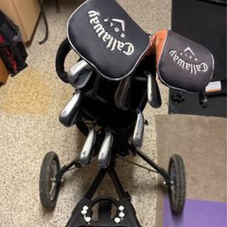 Calloway clubs, Bag, & Speed Cart