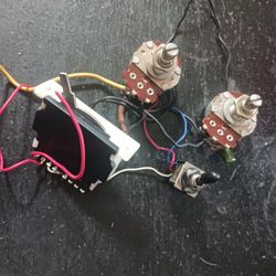 Full Size 250K POTS, TOGGLE, AND 5 WAY SWITCH