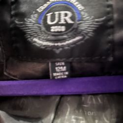 Boy Faux Leather Jacket Hoodie