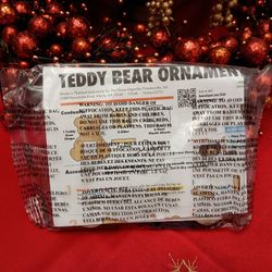 NEW Home Depot 2025 Holiday Teddy Bear Christmas Ornament