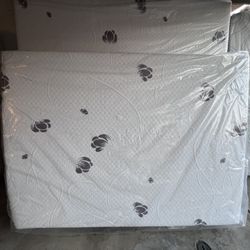 Full size mattress, $290with low profile 4 inch box spring,New Plastic sealed, Gel Memory foam, beautiful soft cover, I have all size mattress